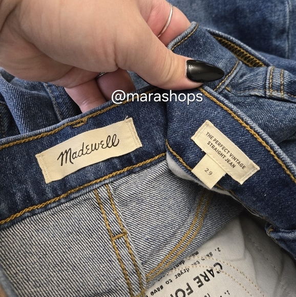 Madewell The Perfect Vintage Straight Jean in Mayfield Wash - Picture 5 of 6